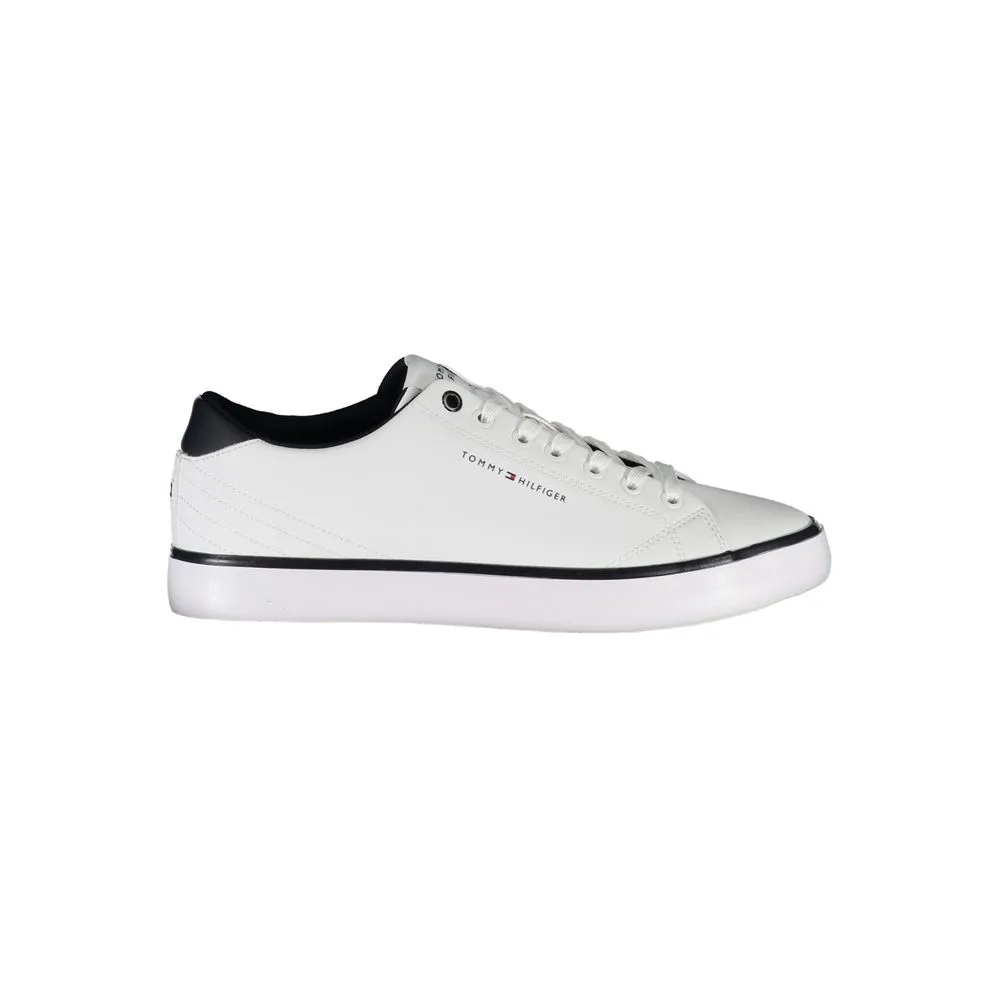 White Polyester Sneaker sold by Louxly
