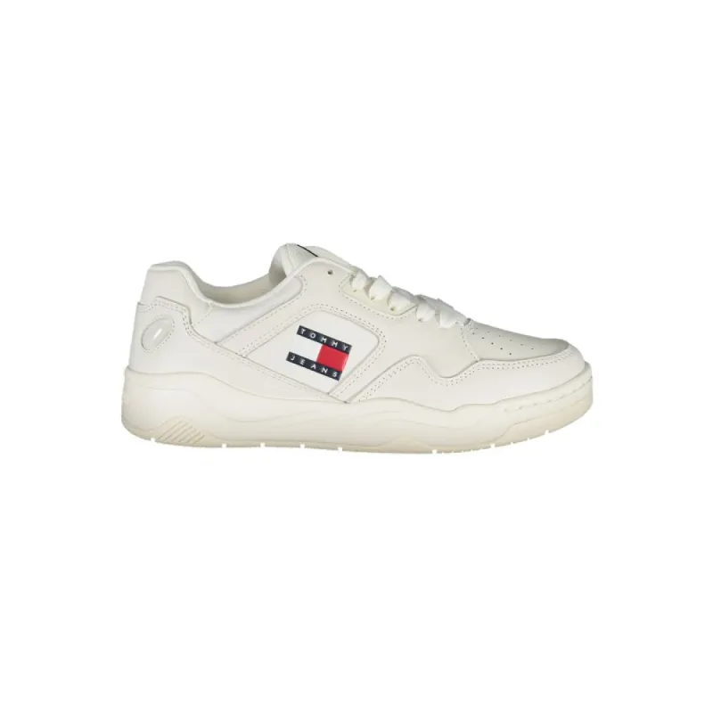 White Polyester Sneaker sold by Louxly