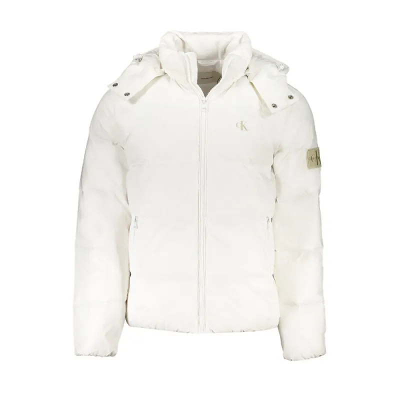 White Polyamide Jacket sold by Louxly
