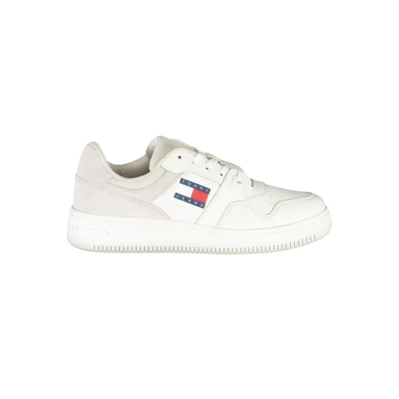 White Polyester Sneaker sold by Louxly