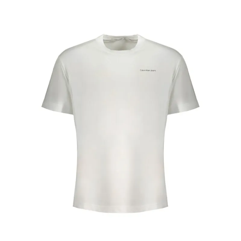White Cotton T-Shirt made by Calvin Klein