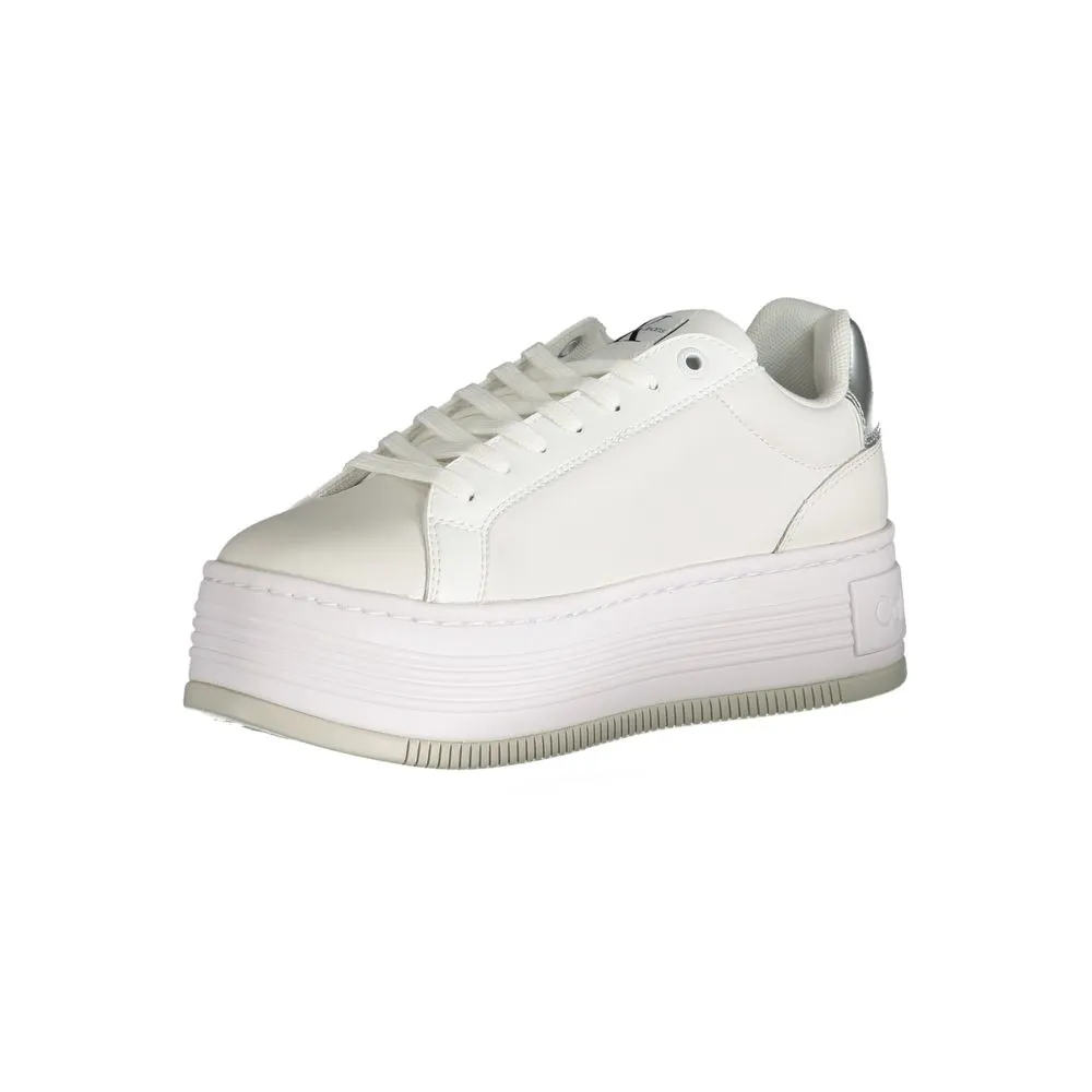 White Polyester Sneaker sold by Louxly product image thumbnail 3