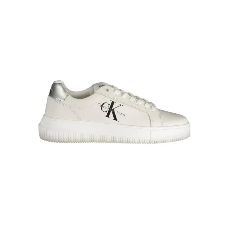 White Polyester Sneaker sold by Louxly