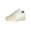 White Polyester Sneaker sold by Louxly