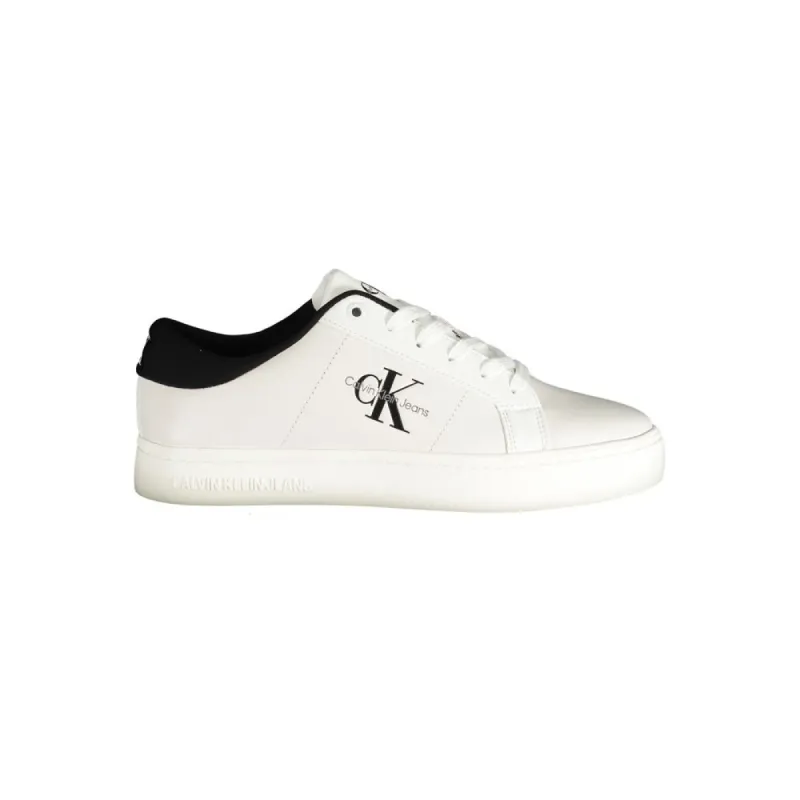 White Polyester Sneaker sold by Louxly