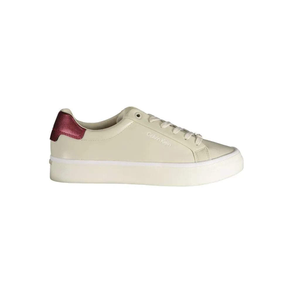Beige Polyester Sneaker sold by Louxly