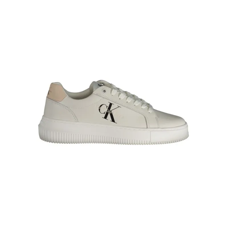 White Polyester Sneaker sold by Louxly