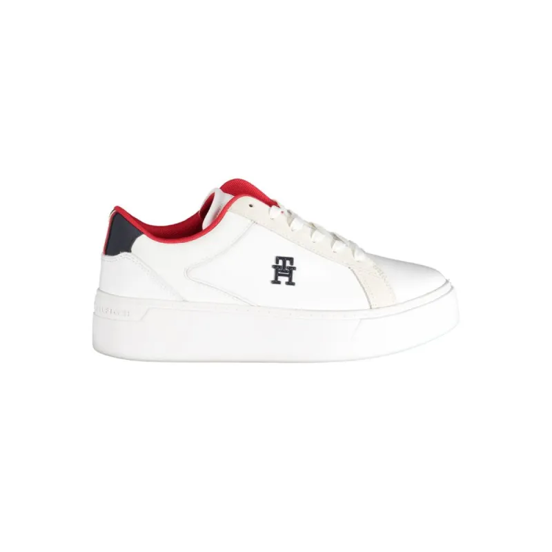 White Polyester Sneaker sold by Louxly