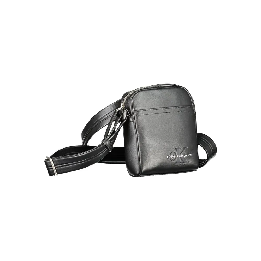 Black Polyethylene Shoulder Bag sold by Louxly product image thumbnail 3
