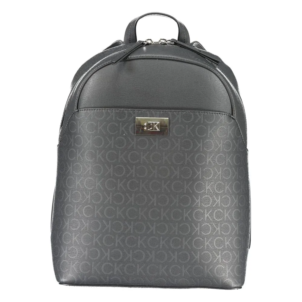 Black Polyester Backpack sold by Louxly