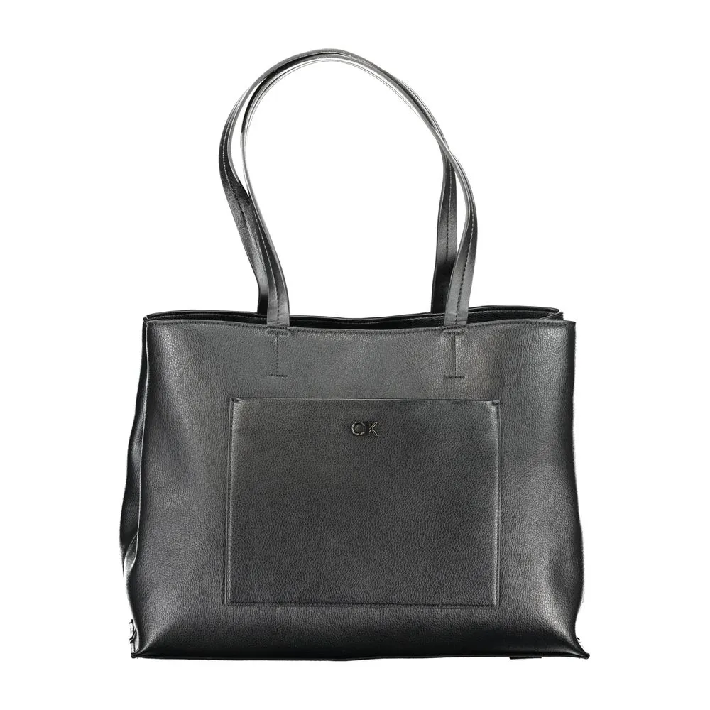 Black Polyester Handbag sold by Louxly