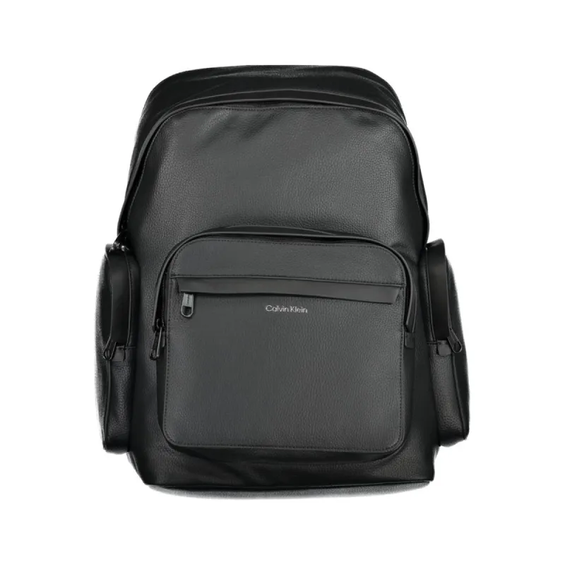 Black Polyester Backpack sold by Louxly