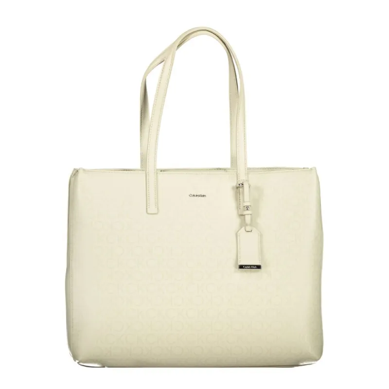 Beige Polyester Handbag sold by Louxly