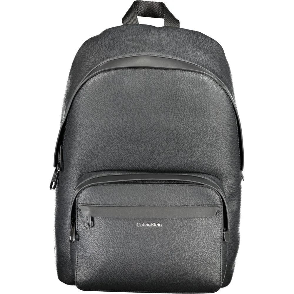 Black Polyester Backpack sold by Louxly
