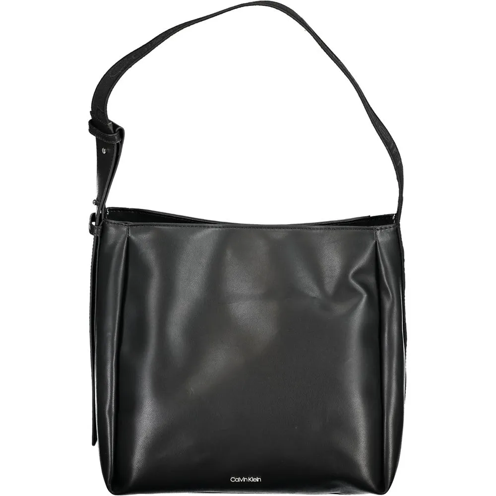 Black Polyester Handbag sold by Louxly