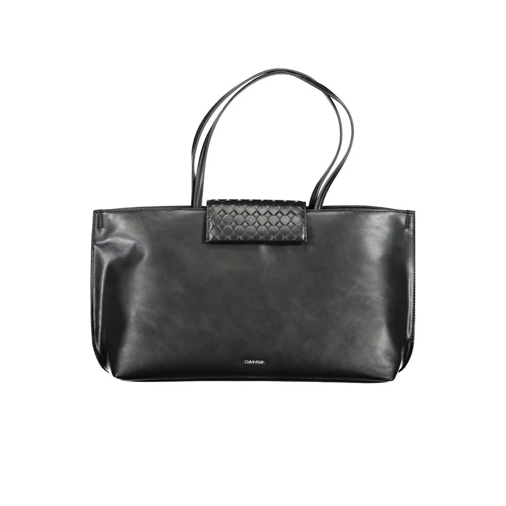 Black Polyester Handbag sold by Louxly