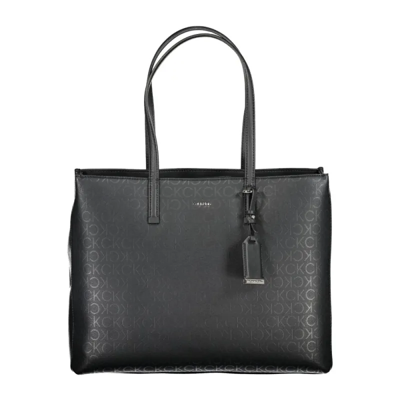 Black Polyester Handbag sold by Louxly