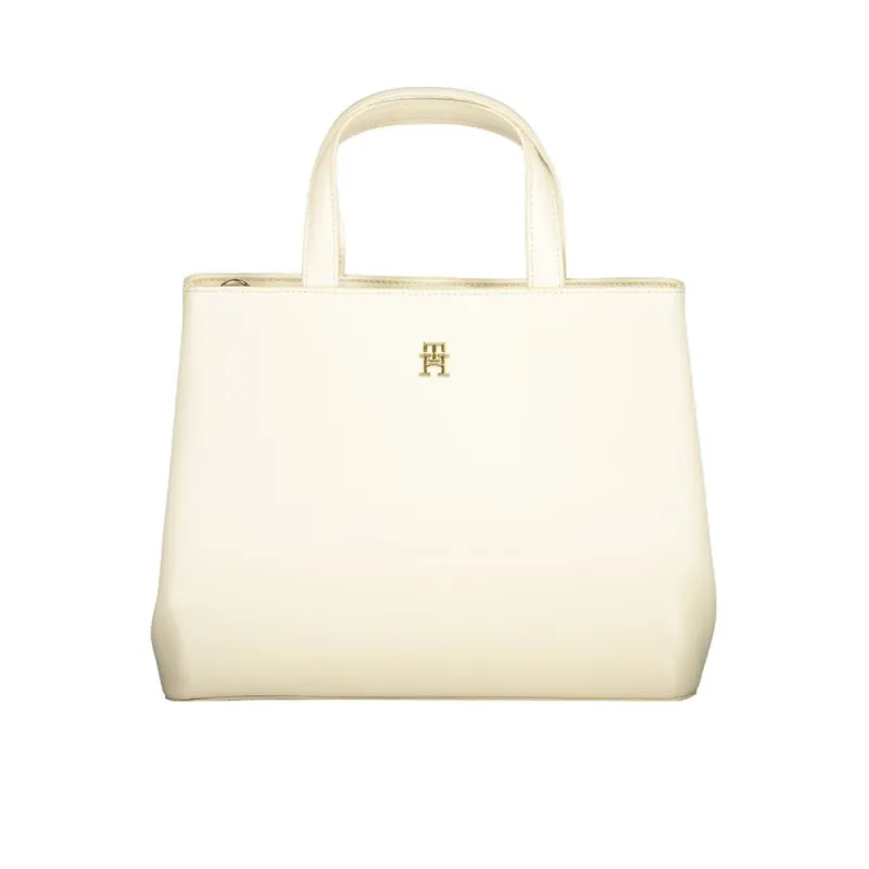 Beige Polyethylene Handbag sold by Louxly