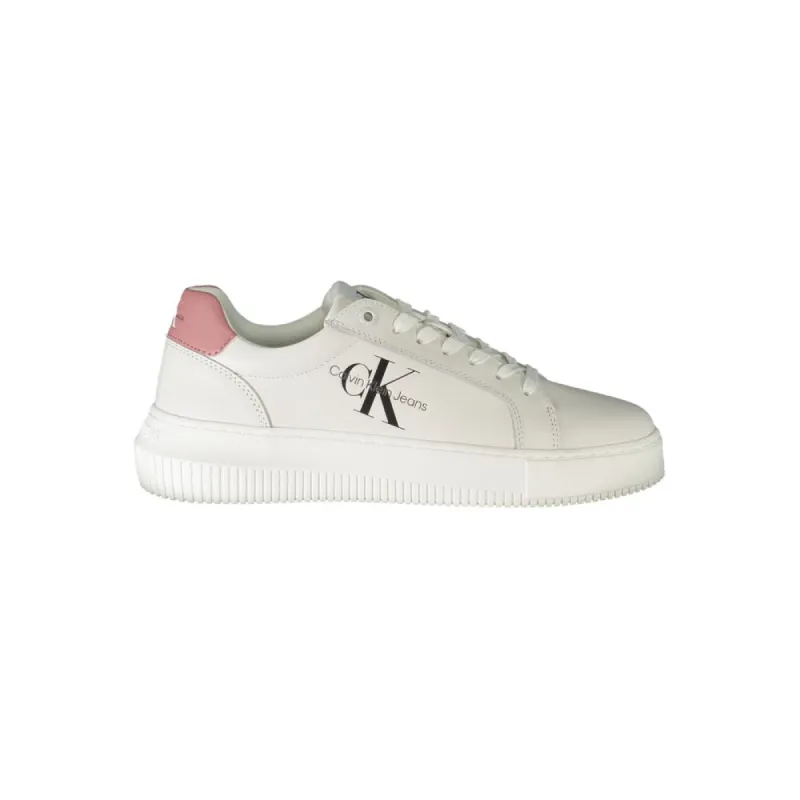 White Polyester Sneaker sold by Louxly