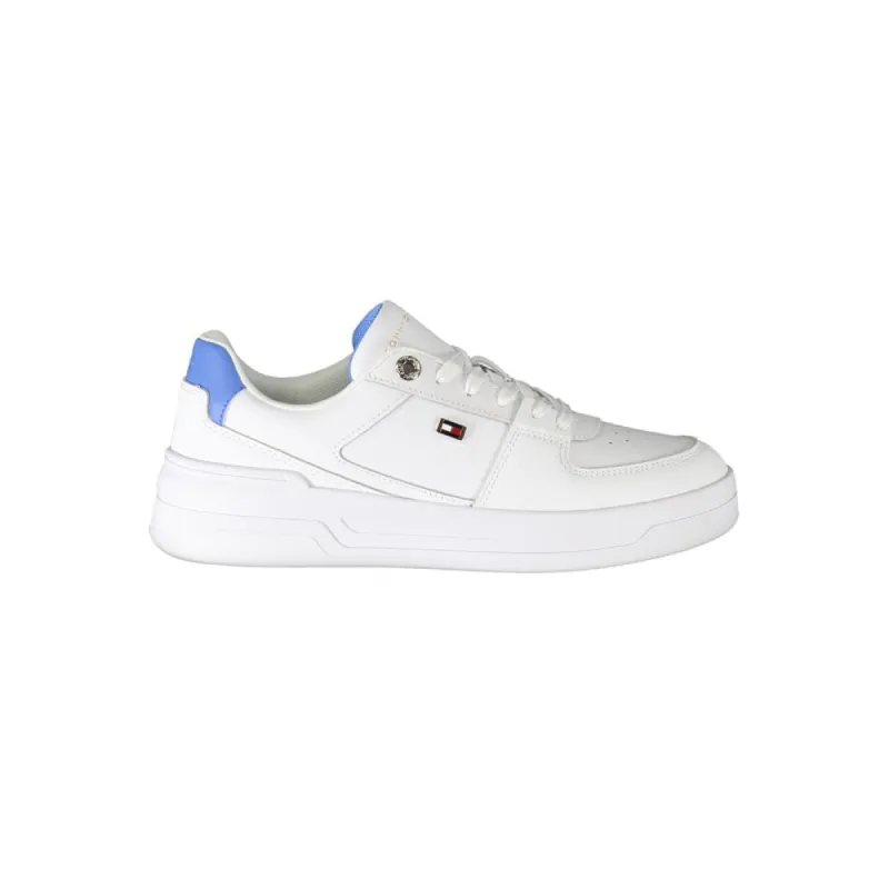 White Polyester Sneaker sold by Louxly