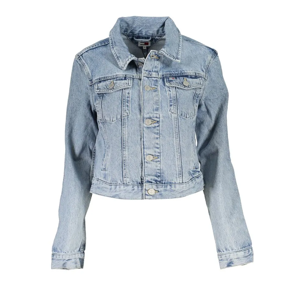 Light Blue Cotton Jackets & Coat sold by Louxly