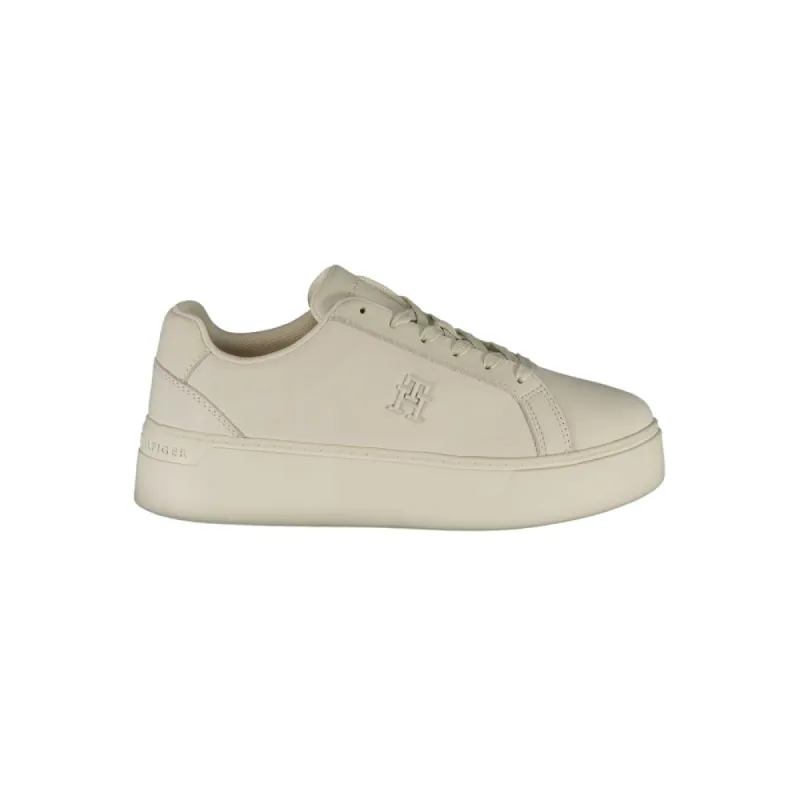 White Polyester Sneaker made by Tommy Hilfiger
