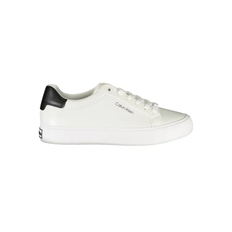 White Polyester Sneaker sold by Louxly