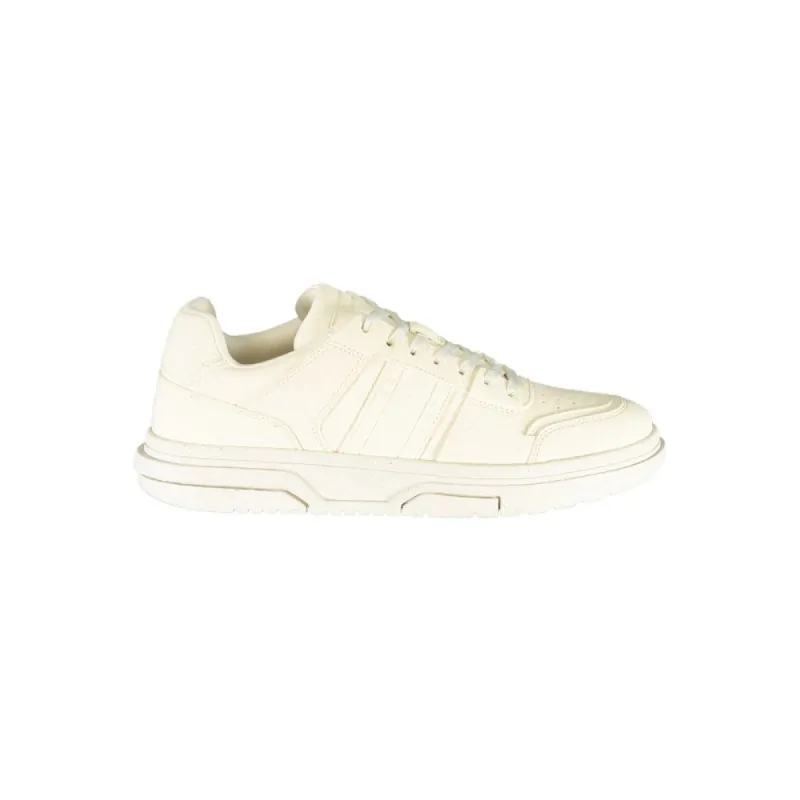 White Polyester Sneaker sold by Louxly