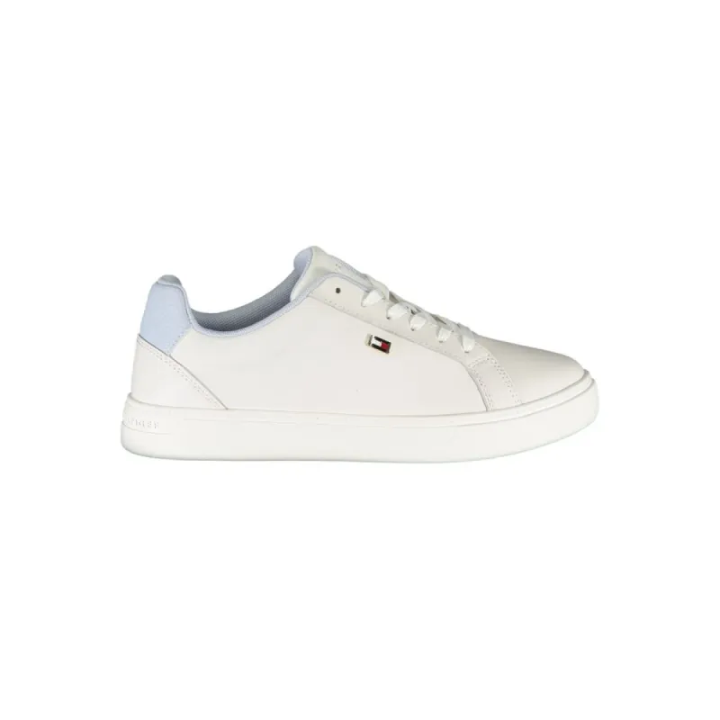 White Polyester Sneaker sold by Louxly