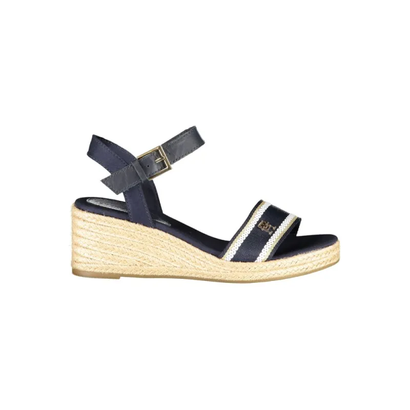 Blue Polyester Sandal sold by Louxly