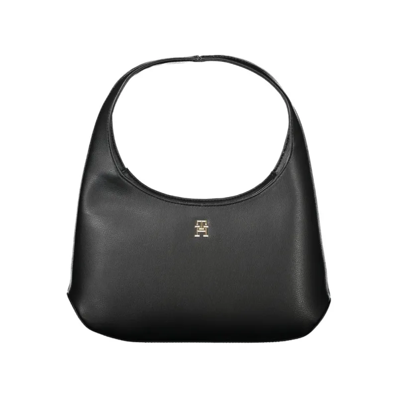 Black Polyester Handbag sold by Louxly