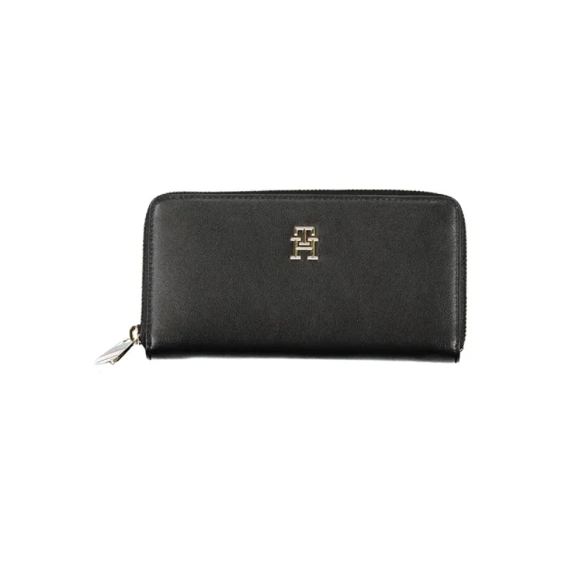 Sleek Polyester Blend Zip Wallet sold by Louxly