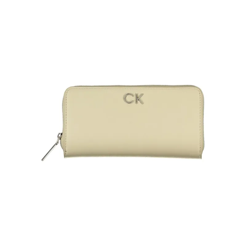 Elegant Beige Zip Wallet with RFID Blocking sold by Louxly