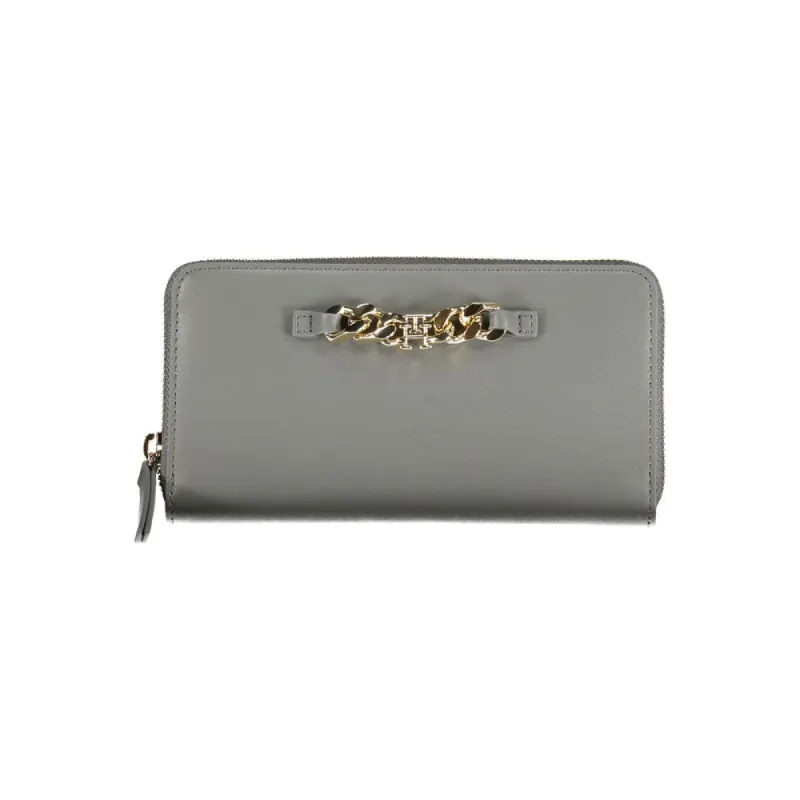 Chic Gray Polyethylene Compact Wallet sold by Louxly