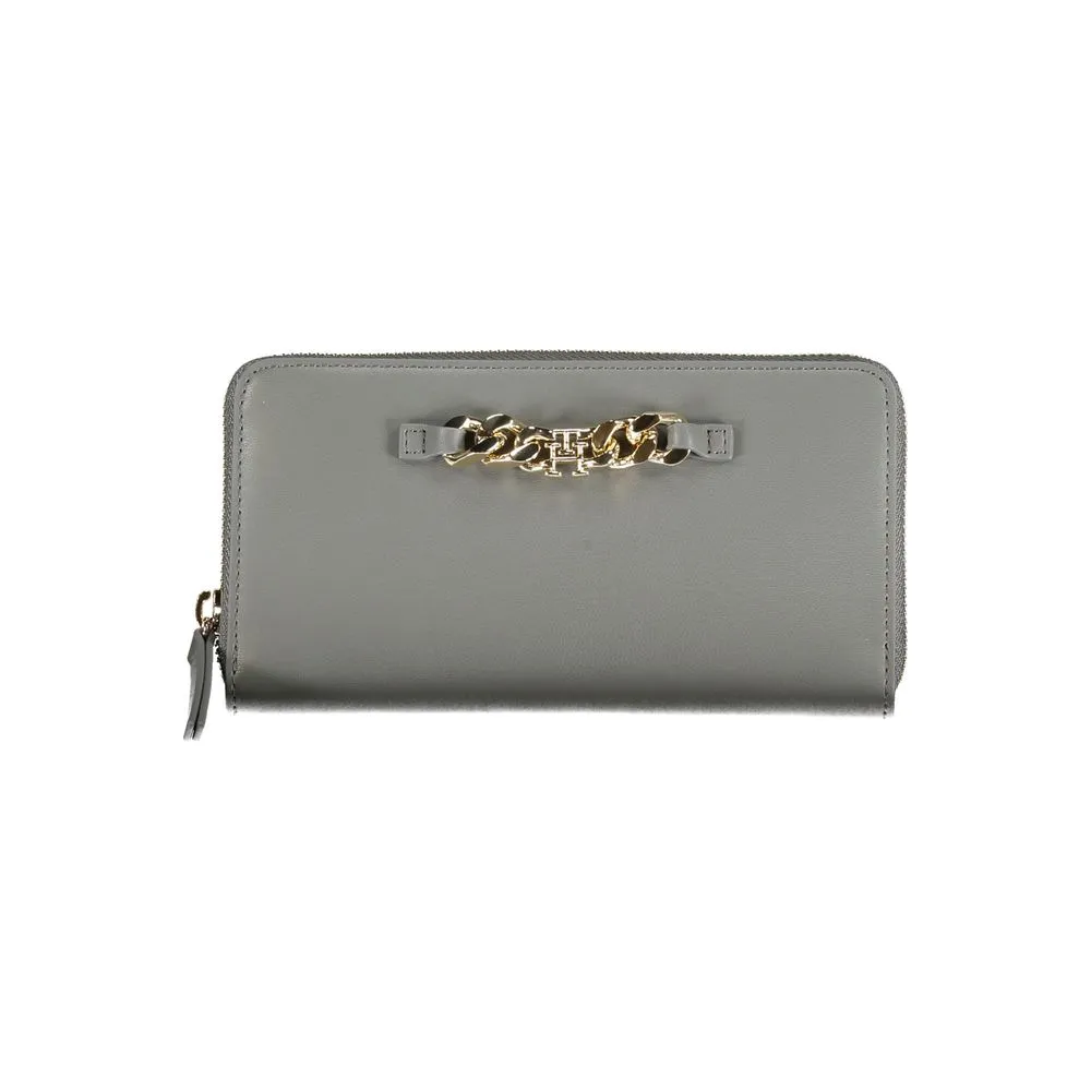 Chic Gray Polyethylene Compact Wallet sold by Louxly