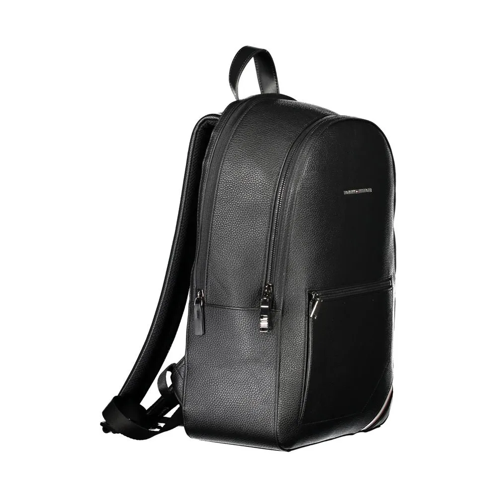 Elegant Black Urban Backpack with Contrast Details sold by Louxly product image thumbnail 3