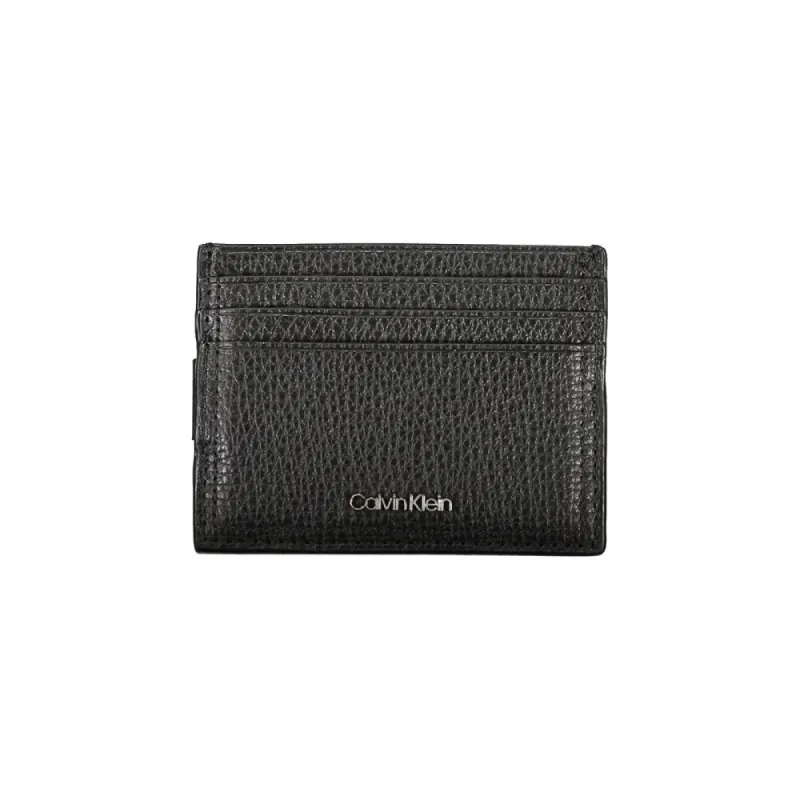 Sleek Leather Card Holder with Money Clip made by Calvin Klein