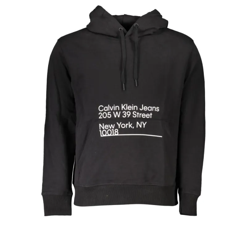 Sleek Cotton Hooded Sweatshirt with Logo sold by Louxly