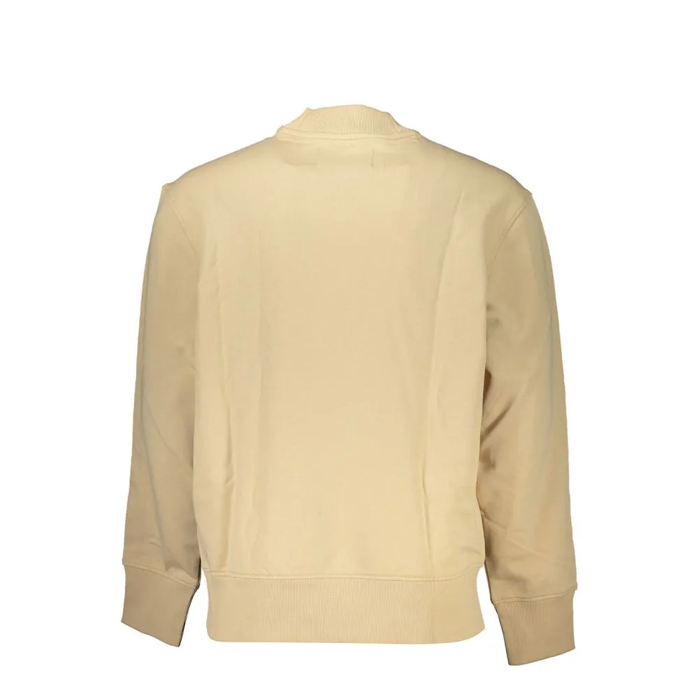 Beige Crew Neck Logo Sweatshirt sold by Louxly product image thumbnail 2