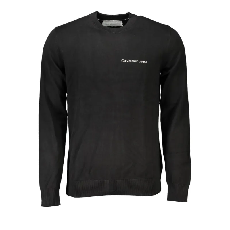 Sleek Long Sleeve Crew Neck Sweater with Logo sold by Louxly