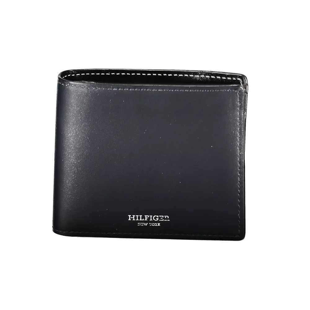 Elegant Blue Leather Bi-Fold Wallet sold by Louxly