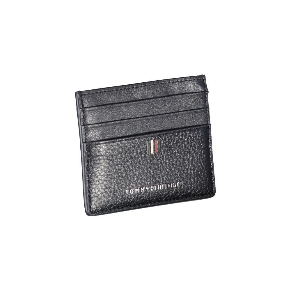 Sleek Blue Leather Card Holder with Contrast Details sold by Louxly product image thumbnail 3