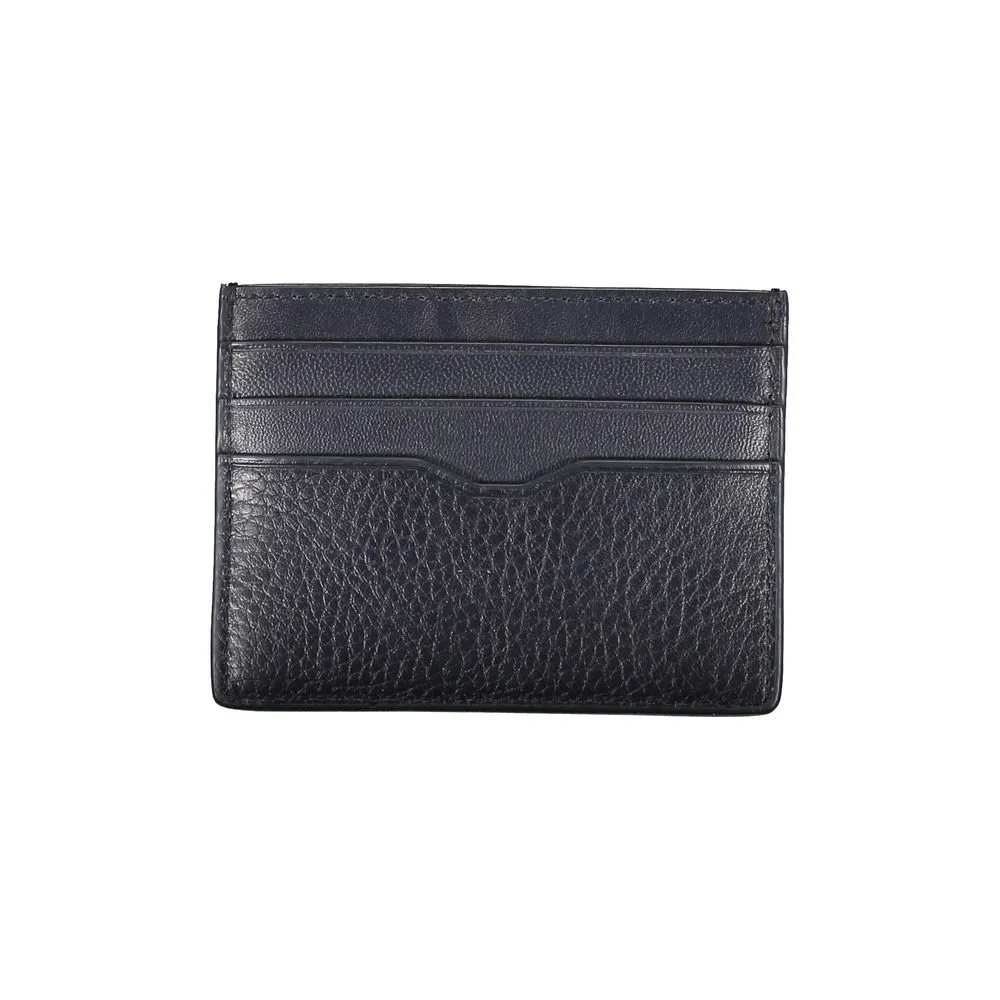 Sleek Blue Leather Card Holder with Contrast Details sold by Louxly product image thumbnail 2