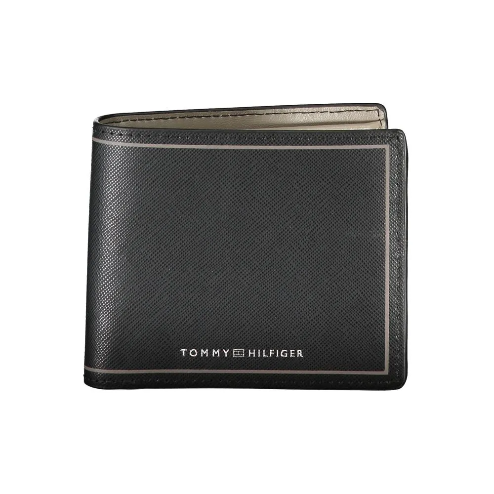 Elegant Black Leather Dual-Compartment Wallet sold by Louxly