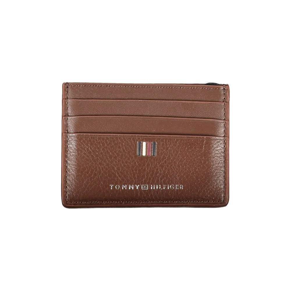 Sleek Leather Card Holder with Contrast Detailing sold by Louxly