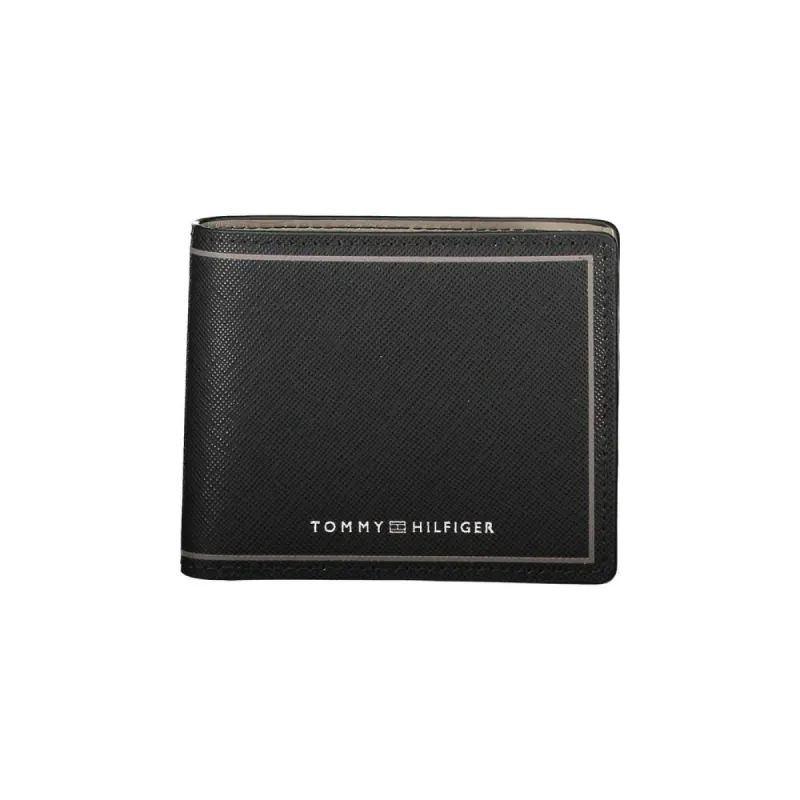 Black Leather Double Card Wallet sold by Louxly