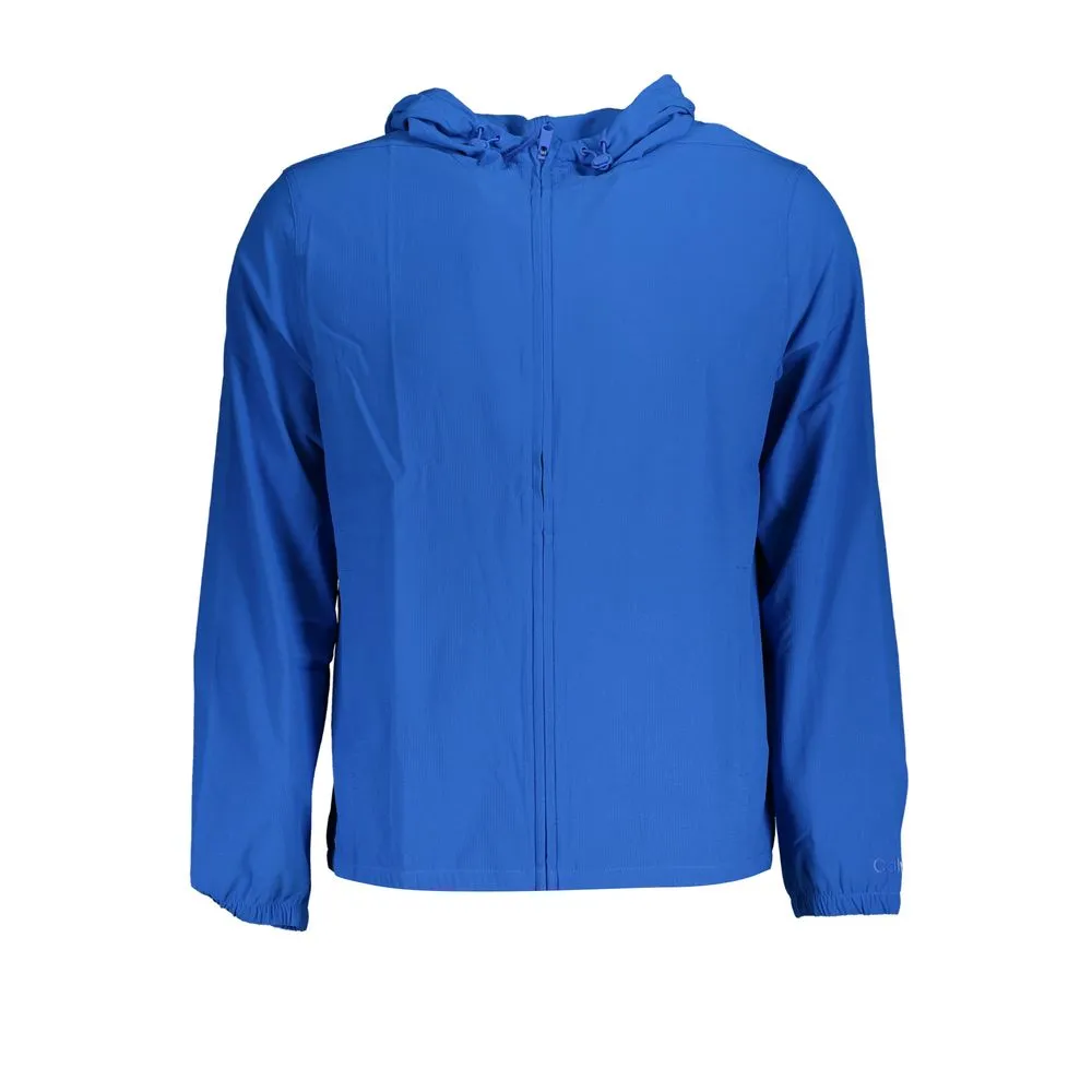 Sleek Hooded Sports Jacket in Vibrant Blue sold by Louxly