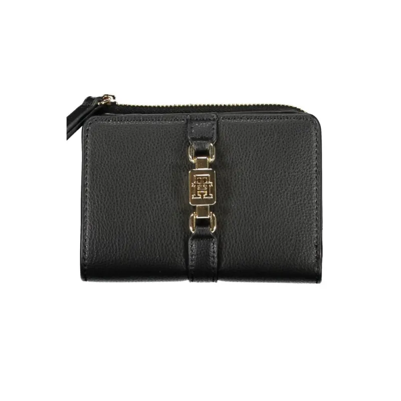 Sleek Black Zip Wallet with Coin Purse sold by Louxly