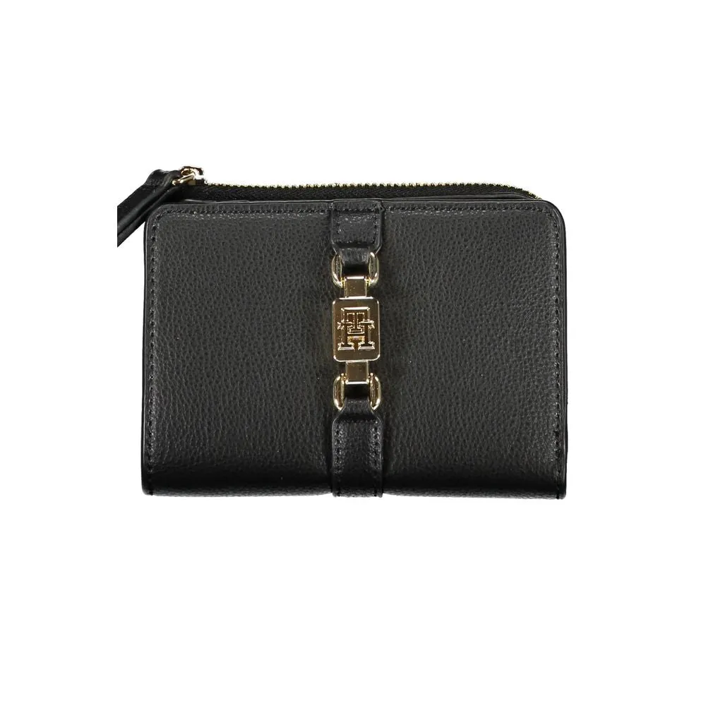 Sleek Black Zip Wallet with Coin Purse sold by Louxly