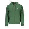 Chic Green Hooded Zip Sweater sold by Louxly